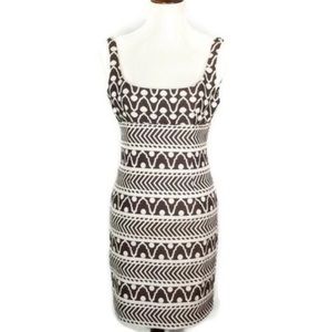 Milly sundress  brown and white size 8 cotton